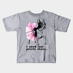 French bulldog-ballerina Kids T-Shirt